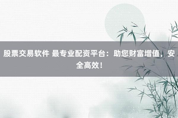 股票交易軟件 最專業(yè)配資平臺：助您財富增值，安全高效！